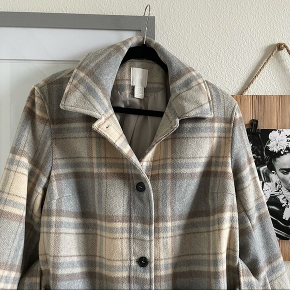 H&M Plaid Tie-Belt Jacket - Picture 6 of 10